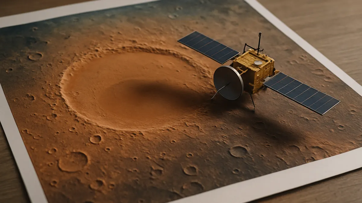 Mars Express pokazuje rozległy krater Schiaparellego