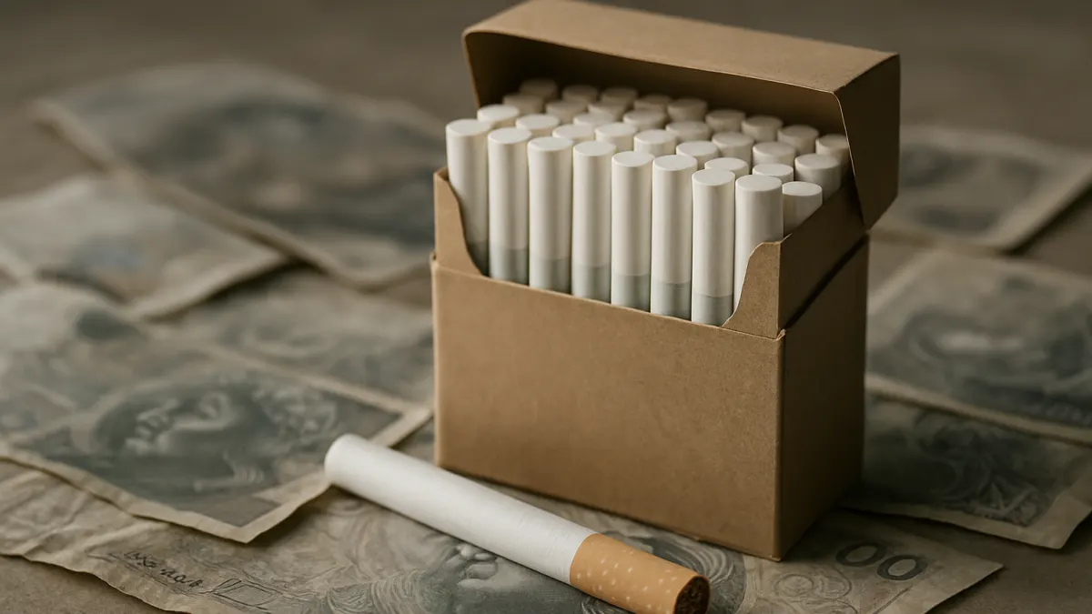 Spadek legalnej sprzedaży papierosów obniżył wpływy z akcyzy