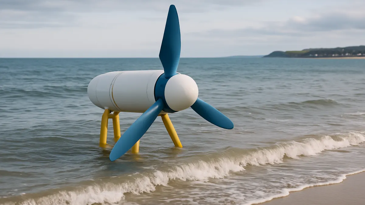 Mała turbina wykorzystuje siłę pływów dla nadmorskich społeczności