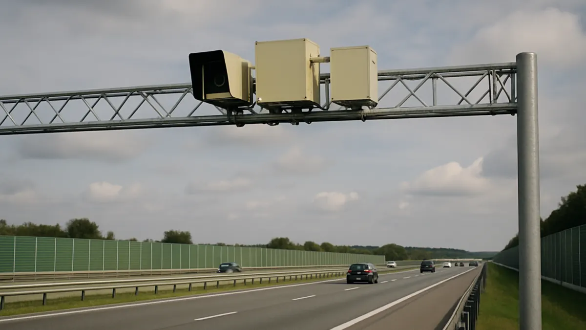 Na A1 działa 19-kilometrowy odcinkowy pomiar prędkości