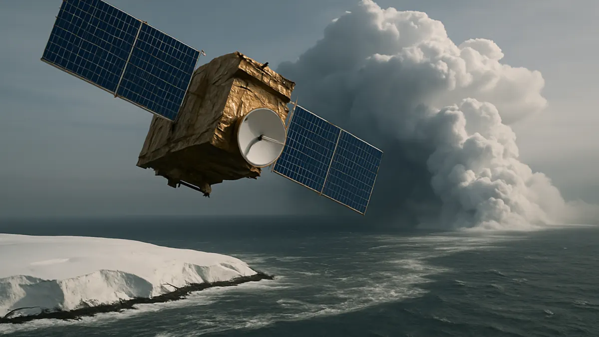 Antarktyczna burza uchwycona przez Sentinel-3C