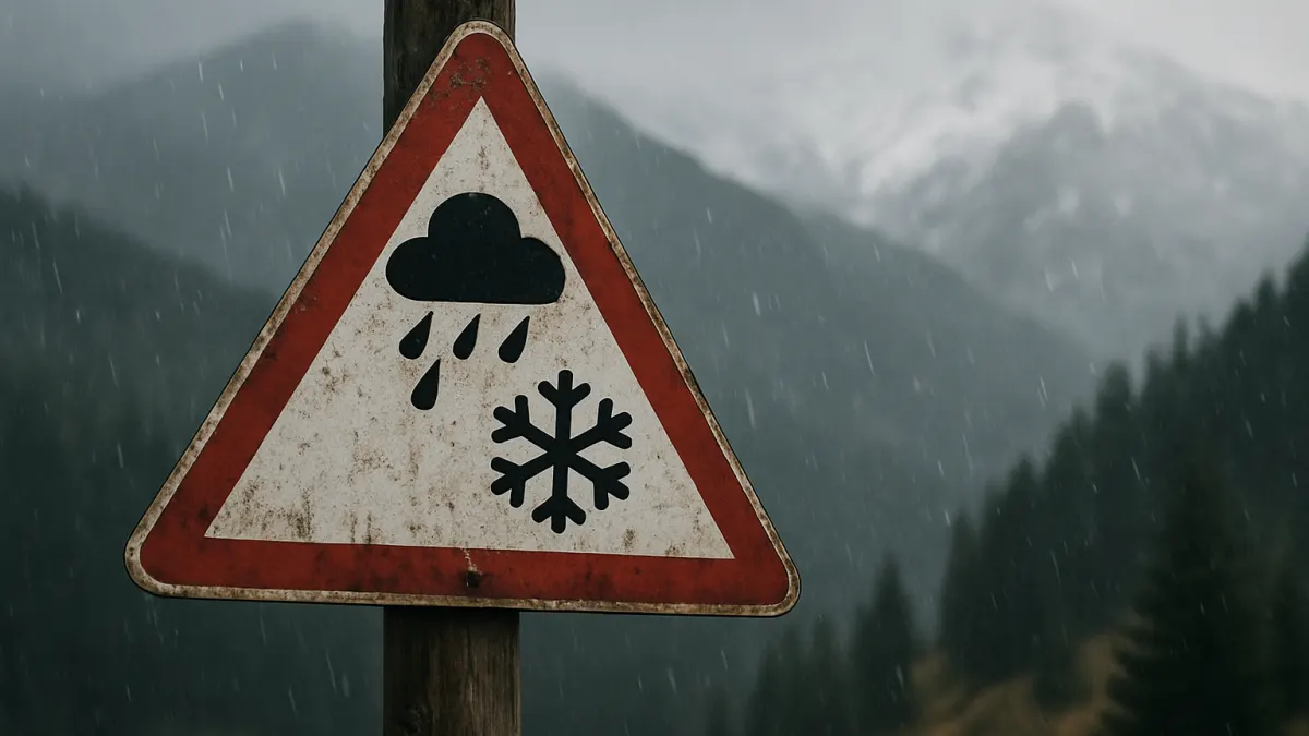 Deszcz i śnieg w górach. IMGW ostrzega przed trudnymi warunkami na Podhalu