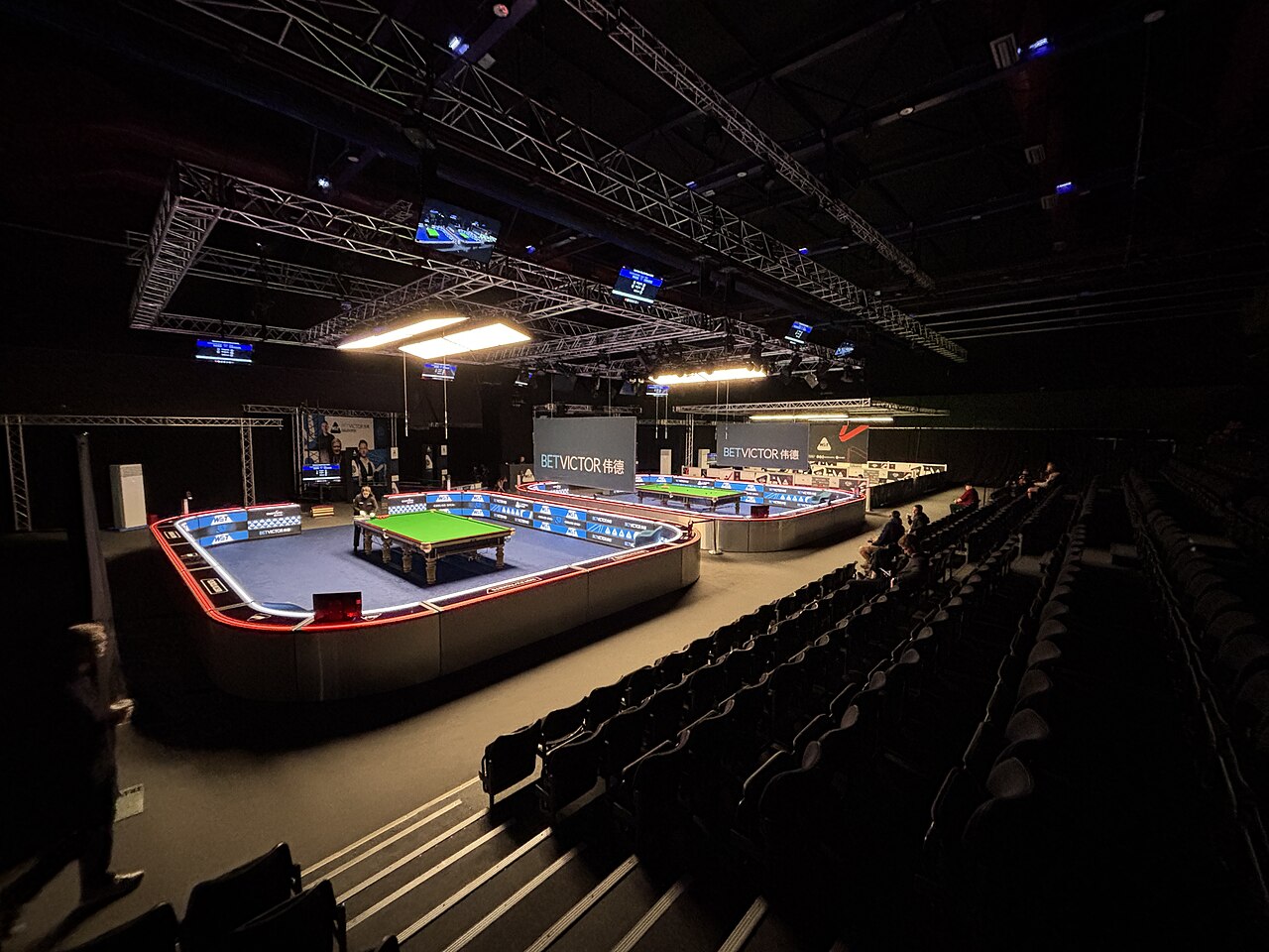Arena podczas turnieju English Open 2025; zdjęcie wykonano 11 września 2025 r. Zdjęcie archiwalne; nie przedstawia opisywanego zdarzenia Plik bez zmian redakcyjnych; miniatura dopasowana do układu strony.