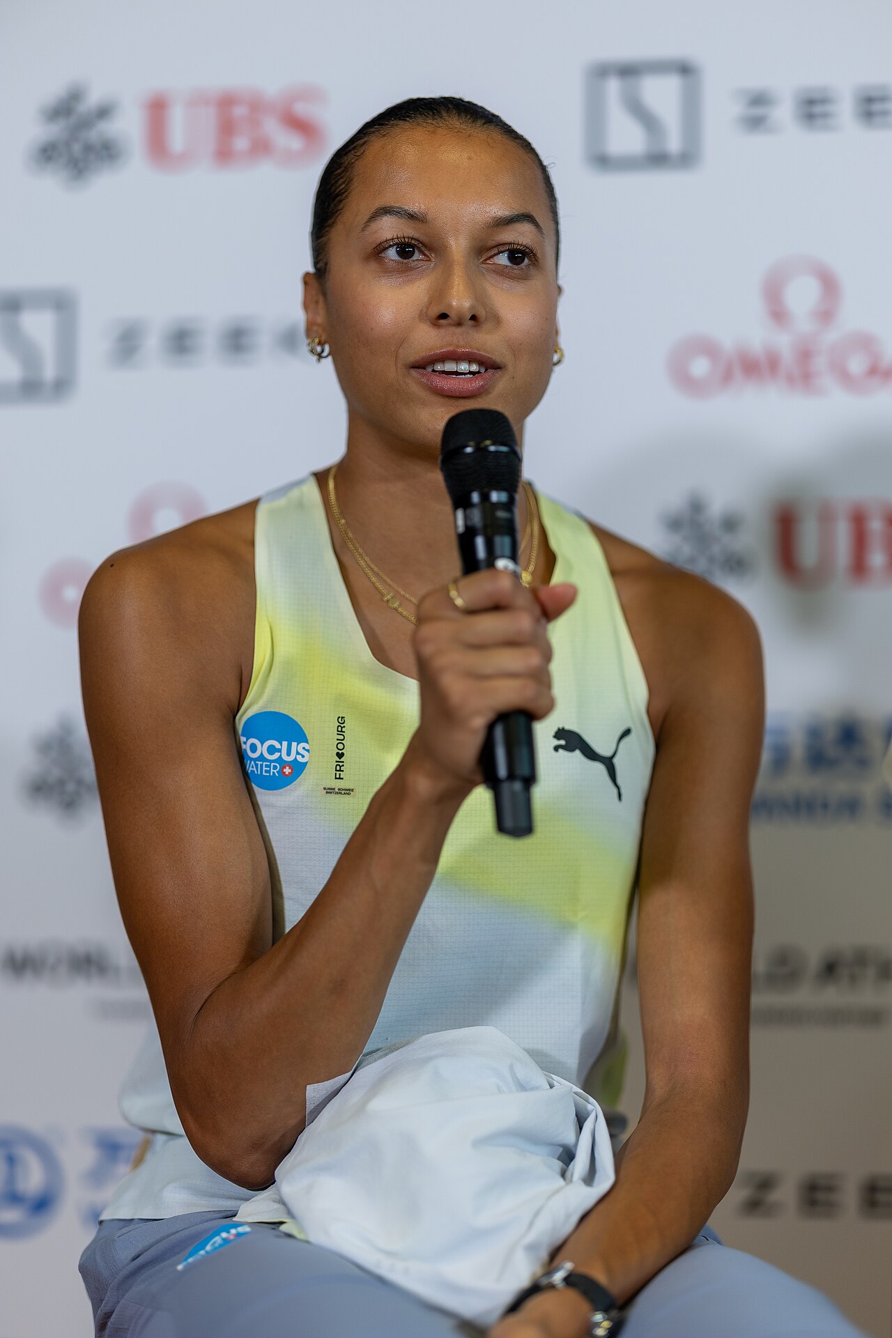 Audrey Werro podczas biegu na 800 metrów na zawodach lekkoatletycznych Weltklasse Zürich w ramach Wanda Diamond League, 26 sierpnia 2026 r. Zdjęcie archiwalne; nie przedstawia opisywanego zdarzenia Plik bez zmian redakcyjnych; miniatura dopasowana do układu strony.
